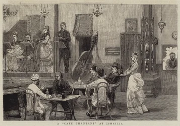 Ein Café Chantant in Ismailia